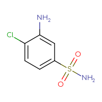 Chemical structure of 3-amino-4-chlorobenzene-1-sulfonamide - CSSB00000186249