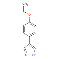 Chemical structure of 4-(4-ethoxyphenyl)-1H-pyrazole - CSSB00000123235