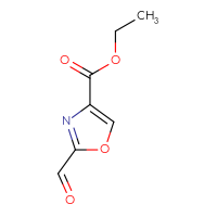 Chemical structure of ethyl 2-formyl-1,3-oxazole-4-carboxylate - CSSB00009989663