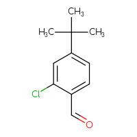 Chemical structure of 4-tert-butyl-2-chlorobenzaldehyde - CSSB00010630849