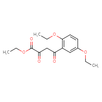 Chemical structure of ethyl 4-(2,5-diethoxyphenyl)-2,4-dioxobutanoate - CSSB21495887396