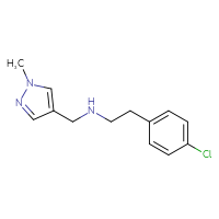 Chemical structure of [2-(4-chlorophenyl)ethyl][(1-methyl-1H-pyrazol-4-yl)methyl]amine - CSSB00000393783