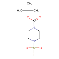 Chemical structure of tert-butyl 4-(fluorosulfonyl)piperazine-1-carboxylate - CSSB00015196267