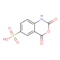 Chemical structure of 2,4-dioxo-2,4-dihydro-1H-3,1-benzoxazine-6-sulfonic acid - CSSB00134772307
