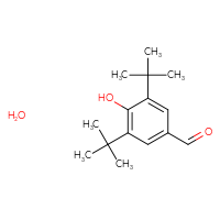 Chemical structure of 3,5-di-tert-butyl-4-hydroxybenzaldehyde hydrate - CSSB00015220106