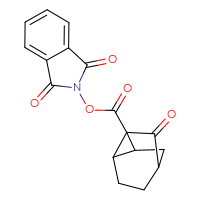 Chemical structure of 1,3-dioxo-2,3-dihydro-1H-isoindol-2-yl 8-oxotricyclo[3.2.1.0²,⁷]octane-1-carboxylate - CSSB06258921208