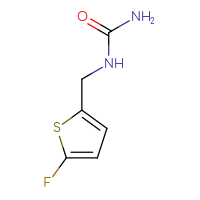 Chemical structure of [(5-fluorothiophen-2-yl)methyl]urea - CSSB03550921324