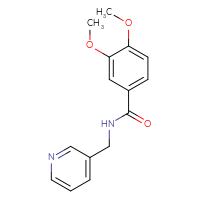 Chemical structure of 3,4-dimethoxy-N-[(pyridin-3-yl)methyl]benzamide - CSSB00046155967