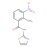 Chemical structure of 2-methyl-3-nitro-N-(1,3-thiazol-2-yl)benzamide - CSSB00027989697