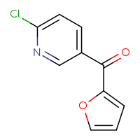 Chemical structure of 2-chloro-5-(furan-2-carbonyl)pyridine - CSSB00012340200