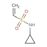 Chemical structure of N-cyclopropylethene-1-sulfonamide - CSSB00135377540