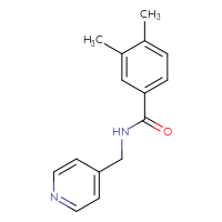 Chemical structure of 3,4-dimethyl-N-[(pyridin-4-yl)methyl]benzamide - CSSB00026368418