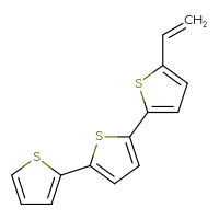 Chemical structure of 5-(5-ethenylthiophen-2-yl)-2,2'-bithiophene - CSSB21253040127