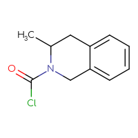 Chemical structure of 3-methyl-1,2,3,4-tetrahydroisoquinoline-2-carbonyl chloride - CSSB00117379118