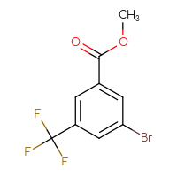Chemical structure of methyl 3-bromo-5-(trifluoromethyl)benzoate - CSSB00010245061