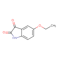 Chemical structure of 5-ethoxy-2,3-dihydro-1H-indole-2,3-dione - CSSB00000186233