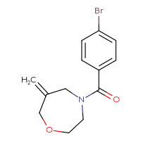 Chemical structure of 4-(4-bromobenzoyl)-6-methylidene-1,4-oxazepane - CSSB03453718455