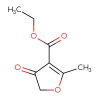 Chemical structure of ethyl 2-methyl-4-oxo-4,5-dihydrofuran-3-carboxylate - CSSB00000729431