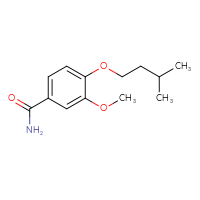 Chemical structure of 3-methoxy-4-(3-methylbutoxy)benzamide - CSSB00064812548