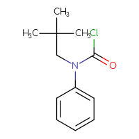 Chemical structure of N-(2,2-dimethylpropyl)-N-phenylcarbamoyl chloride - CSSB06259350338