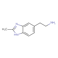 Chemical structure of 2-(2-methyl-1H-1,3-benzodiazol-5-yl)ethan-1-amine - CSSB00009852960