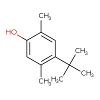 Chemical structure of 4-tert-butyl-2,5-dimethylphenol - CSSB00010658606
