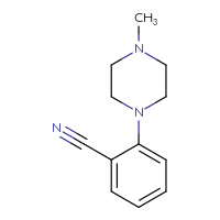 Chemical structure of 2-(4-methylpiperazin-1-yl)benzonitrile - CSSB00000218933
