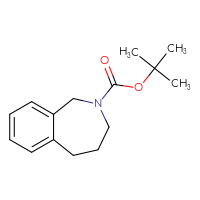 Chemical structure of tert-butyl 2,3,4,5-tetrahydro-1H-2-benzazepine-2-carboxylate - CSSB00011924986