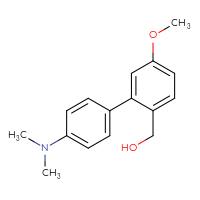 Chemical structure of [4'-(dimethylamino)-5-methoxy-[1,1'-biphenyl]-2-yl]methanol - CSSB00062334395
