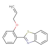 Chemical structure of 2-[2-(prop-2-en-1-yloxy)phenyl]-1,3-benzothiazole - CSSB06582559217