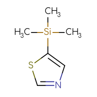 Chemical structure of 5-(trimethylsilyl)-1,3-thiazole - CSSB00000035881