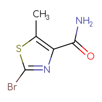 Chemical structure of 2-bromo-5-methyl-1,3-thiazole-4-carboxamide - CSSB00010127912