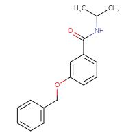 Chemical structure of 3-(benzyloxy)-N-(propan-2-yl)benzamide - CSSB00000152610