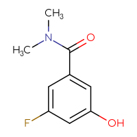 Chemical structure of 3-fluoro-5-hydroxy-N,N-dimethylbenzamide - CSSB00009867374