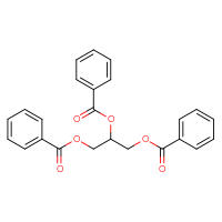 Chemical structure of 1,3-bis(benzoyloxy)propan-2-yl benzoate - CSSB00025810674