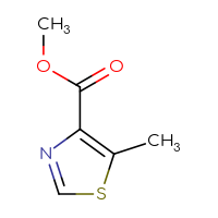 Chemical structure of methyl 5-methyl-1,3-thiazole-4-carboxylate - CSSB00012002309