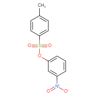 Chemical structure of 3-nitrophenyl 4-methylbenzene-1-sulfonate - CSSB00000004584