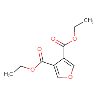 Chemical structure of 3,4-diethyl furan-3,4-dicarboxylate - CSSB00000023855