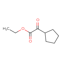Chemical structure of ethyl 2-cyclopentyl-2-oxoacetate - CSSB00000055675