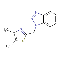 Chemical structure of 1-[(4,5-dimethyl-1,3-thiazol-2-yl)methyl]-1H-1,2,3-benzotriazole - CSSB00103414942