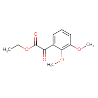 Chemical structure of ethyl 2-(2,3-dimethoxyphenyl)-2-oxoacetate - CSSB00126120244
