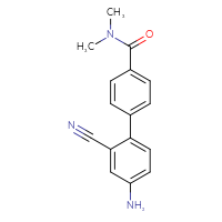 Chemical structure of 4'-amino-2'-cyano-N,N-dimethyl-[1,1'-biphenyl]-4-carboxamide - CSSB06580886329