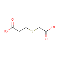 Chemical structure of 3-[(carboxymethyl)sulfanyl]propanoic acid - CSSB00000230766