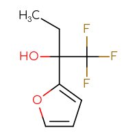 Chemical structure of 1,1,1-trifluoro-2-(furan-2-yl)butan-2-ol - CSSB00011718223