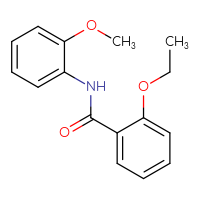 Chemical structure of 2-ethoxy-N-(2-methoxyphenyl)benzamide - CSSB00027984070