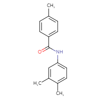 Chemical structure of N-(3,4-dimethylphenyl)-4-methylbenzamide - CSSB00046139071