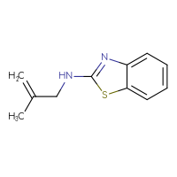 Chemical structure of N-(2-methylprop-2-en-1-yl)-1,3-benzothiazol-2-amine - CSSB00013703124