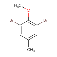 Chemical structure of 1,3-dibromo-2-methoxy-5-methylbenzene - CSSB00009814511