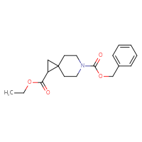 Chemical structure of 6-benzyl 1-ethyl 6-azaspiro[2.5]octane-1,6-dicarboxylate - CSSB00010260587