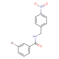 Chemical structure of 3-bromo-N-[(4-nitrophenyl)methyl]benzamide - CSSB00033009007